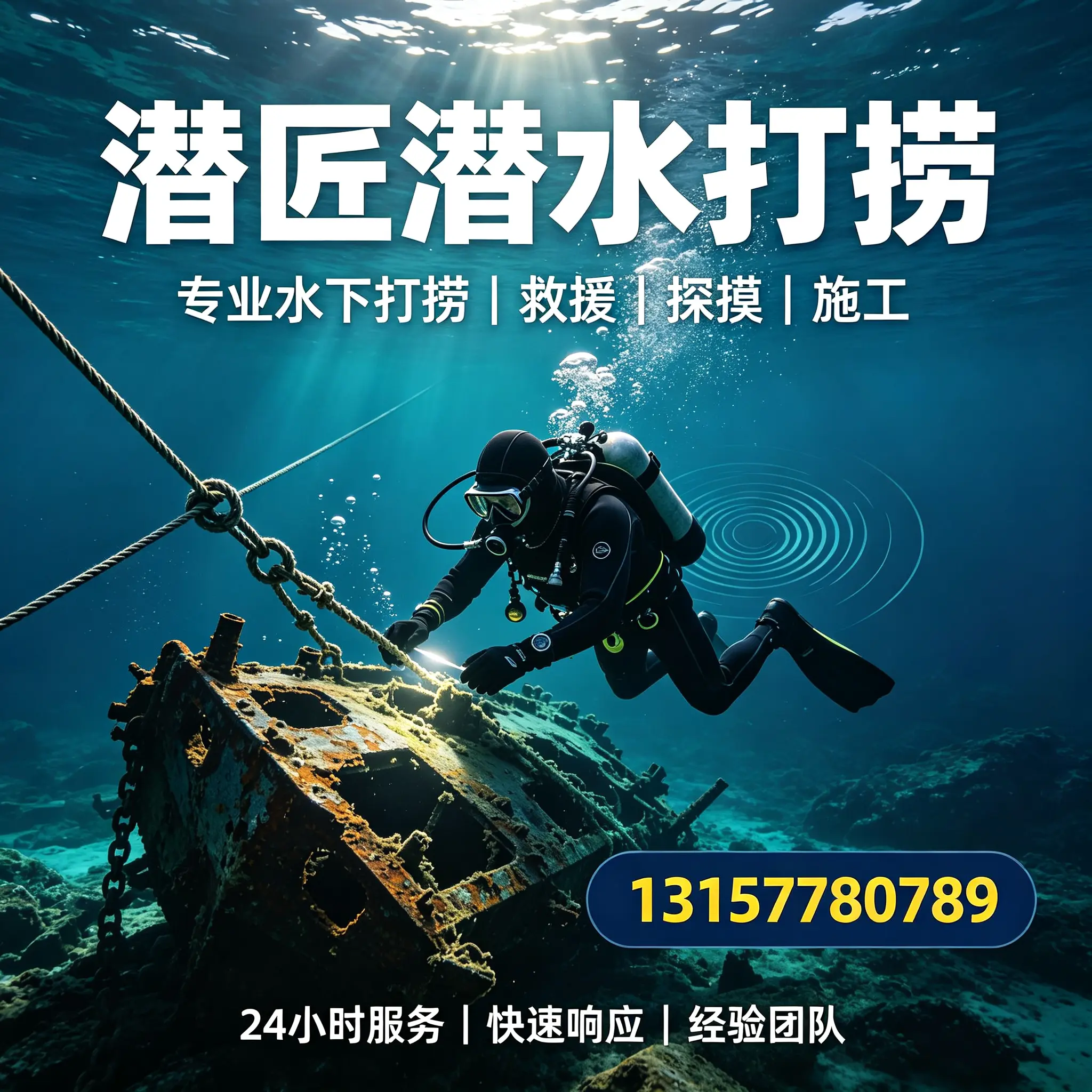 英德水下打捞作业服务产品